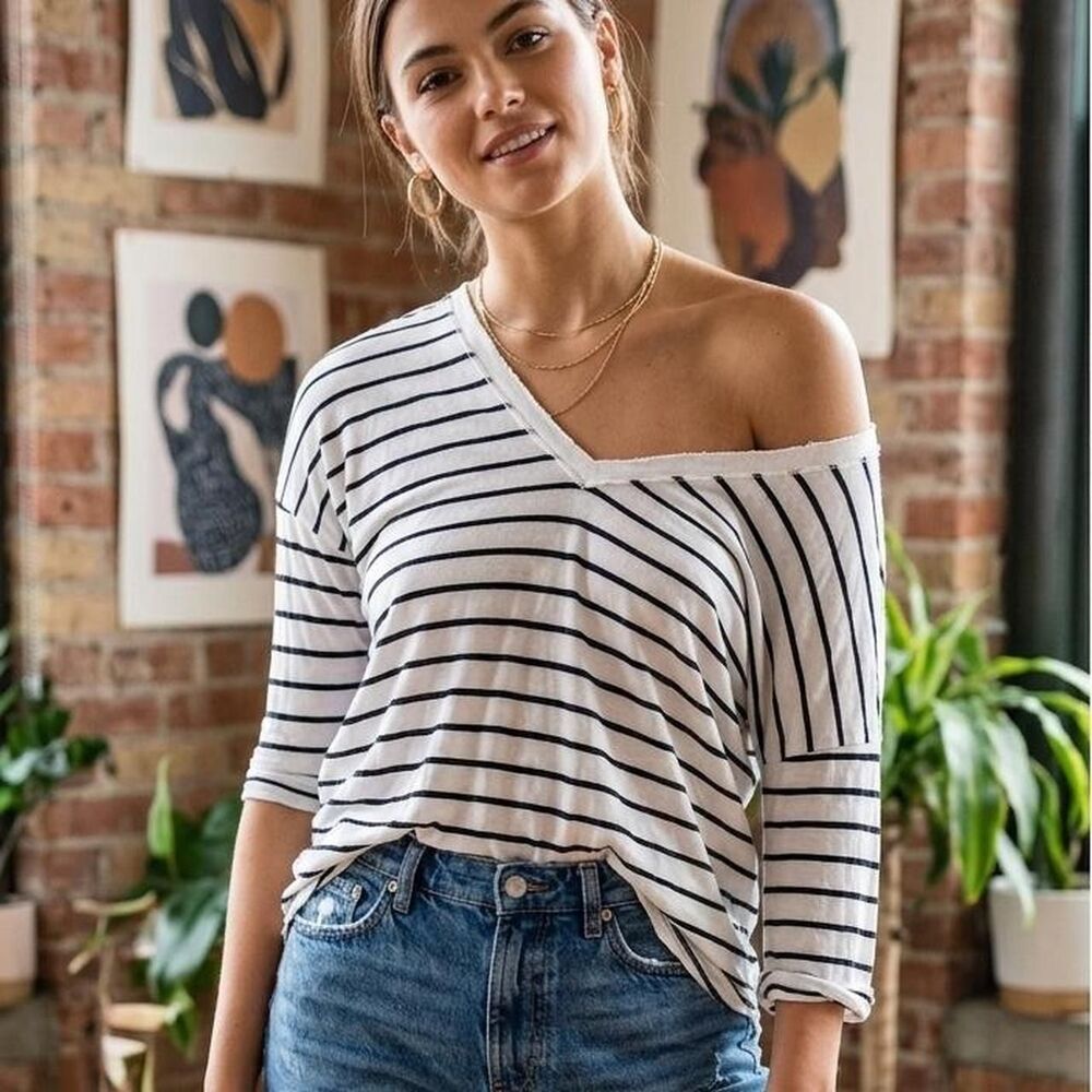 Express Women's Striped Shirt